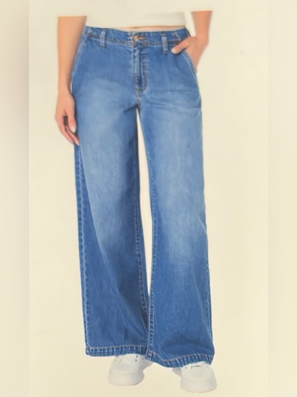 Roxy Kalani Wide Leg Pant, Dark Blue, Women’s Size XL